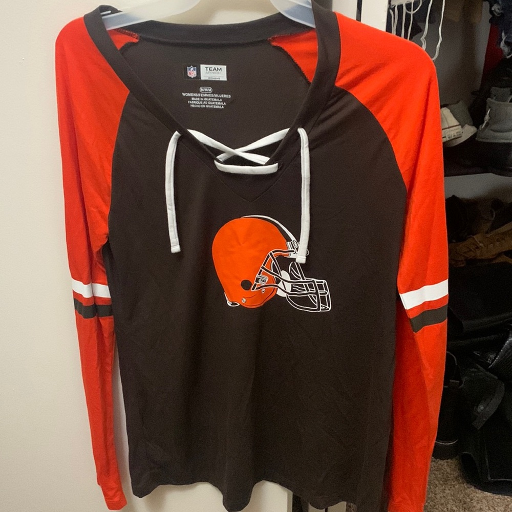 Cleveland browns long sleeve tshirt